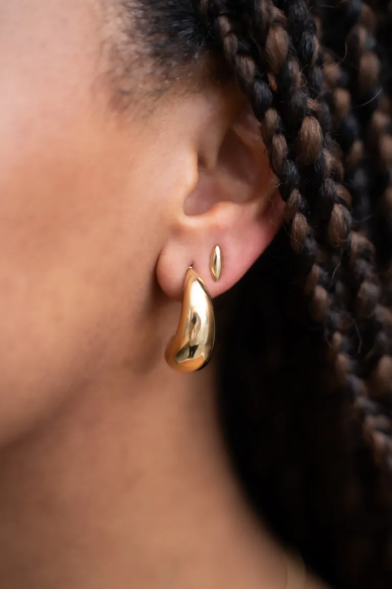 Boucles D'oreilles Petites Ovales