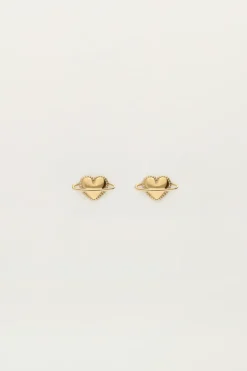 Boucles D'oreilles Puces Coeurs