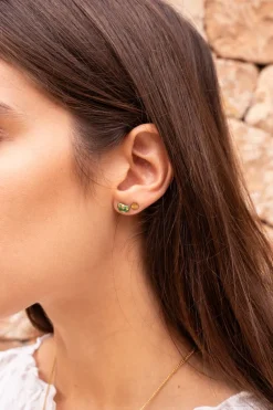 Boucles D'oreilles Puces Fleur De Trèfle