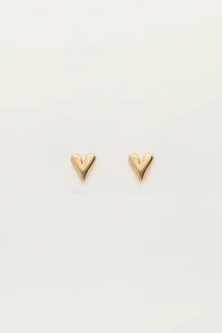 Boucles D'oreilles Puces Mini-cœur