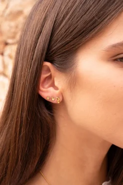 Boucles D'oreilles Puces Mini Trèfle