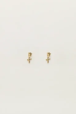 Boucles D'oreilles Puces Rose