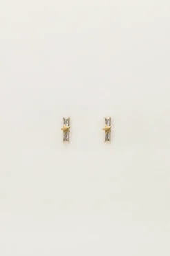 Boucles D'oreilles Puces étoile Avec Strass