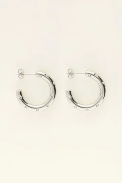 Boucles D'oreilles Serties De Pierres Universe