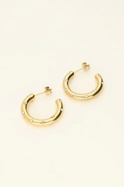 Boucles D'oreilles Serties De Pierres Universe