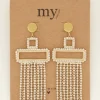 Boucles D'oreilles Tendance Avec Strass