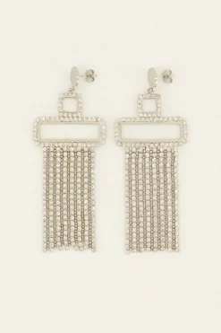 Boucles D'oreilles Tendance Avec Strass
