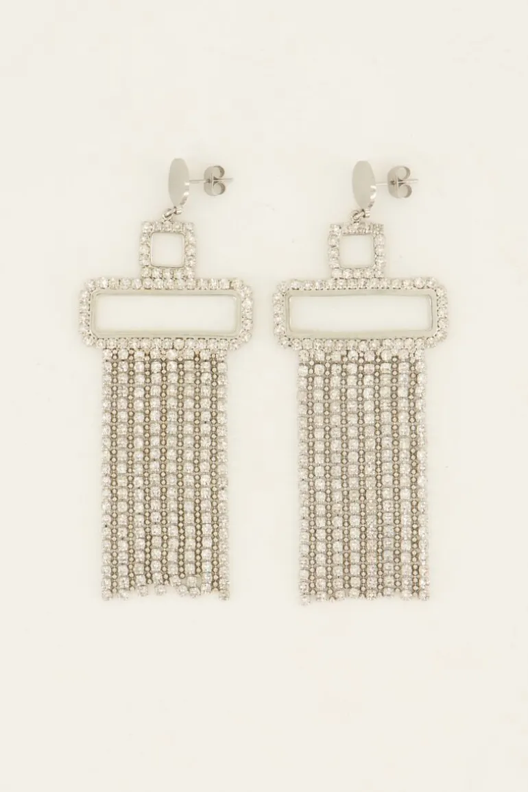Boucles D'oreilles Tendance Avec Strass