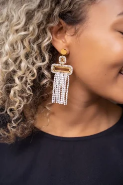 Boucles D’oreilles Tendance Avec Perles