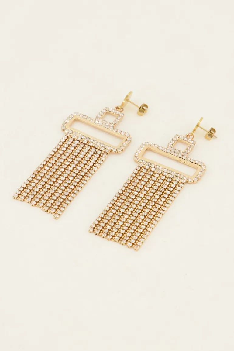 Boucles D'oreilles Tendance Avec Strass