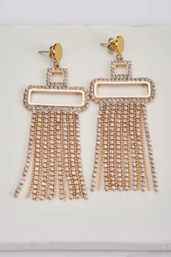 Boucles D'oreilles Tendance Avec Strass