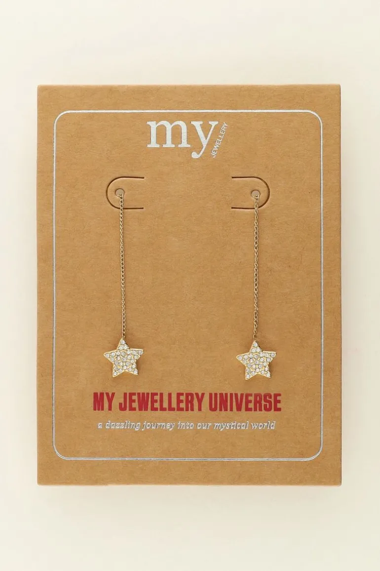Boucles D'oreilles étoile Et Strass Universe