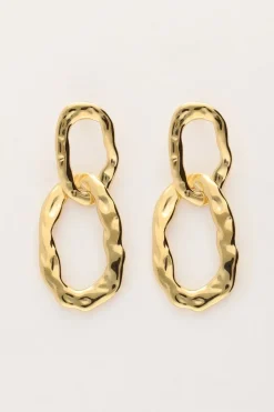 Boucles D'oreilles Vintage Avec Anneaux Ovales