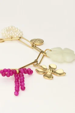 Bracelet à Charms Avec Liens Et Fleurs Multicolores