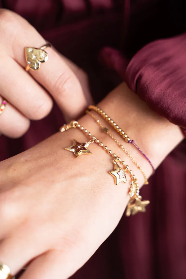 Bracelet à Charms Starry Avec étoiles