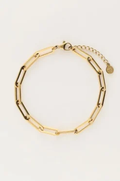 Bracelet à Gros Maillons Carrés
