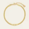 Bracelet à Maillon Plat Et étoile