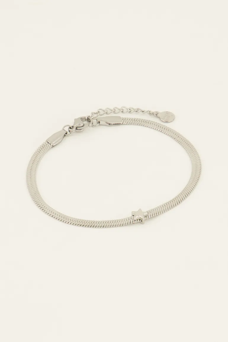 Bracelet à Maillon Plat Et étoile