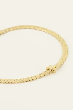 Bracelet à Maillon Plat Et étoile