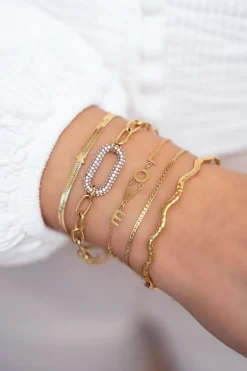 Bracelet à Maillon Plat Et étoile