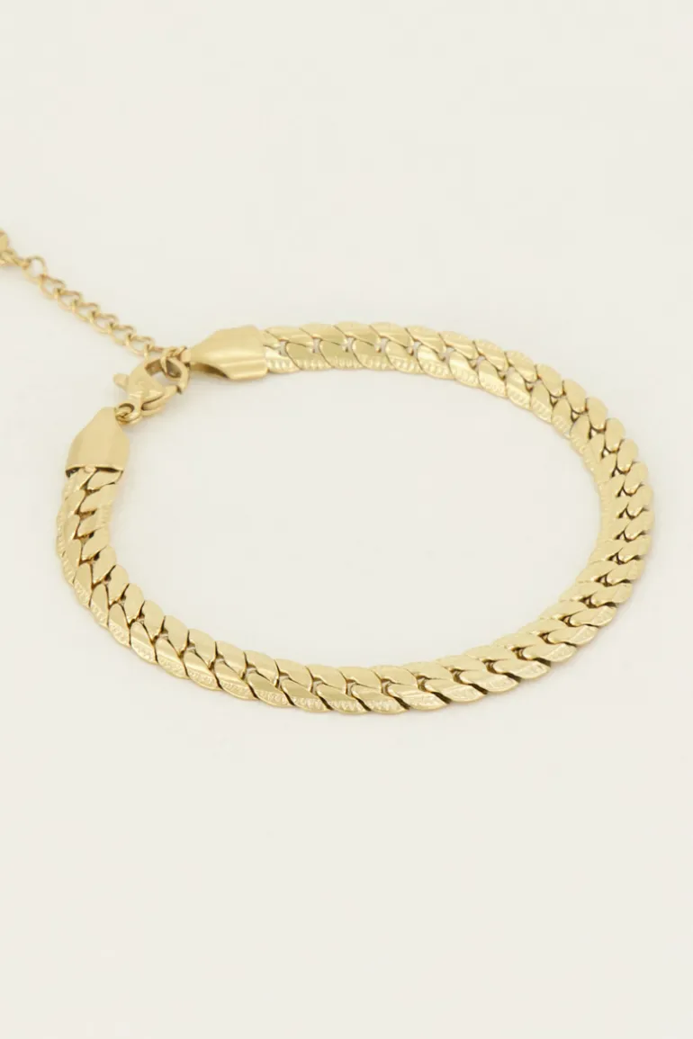 Bracelet à Maillons Plats