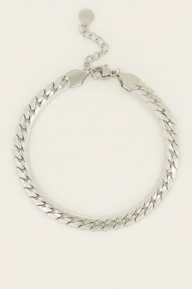 Bracelet à Maillons Plats