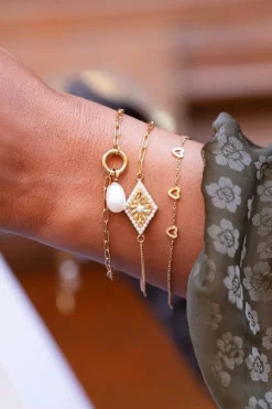 Bracelet à Petits Coeurs