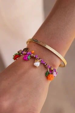 Bracelet Art En Cordon Violet Tutti Frutti