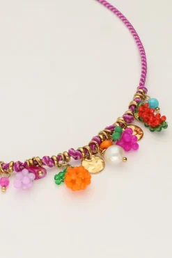Bracelet Art En Cordon Violet Tutti Frutti