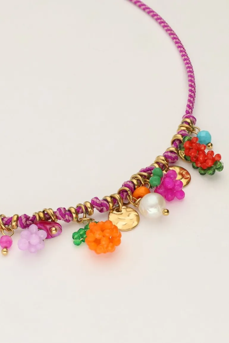 Bracelet Art En Cordon Violet Tutti Frutti