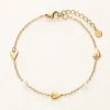 Bracelet Avec Coeurs Et Perles