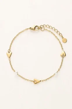 Bracelet Avec Coeurs Et Perles