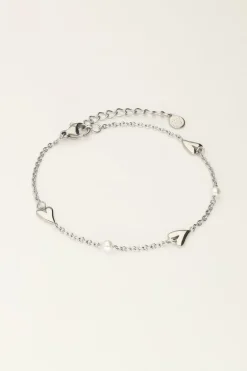 Bracelet Avec Coeurs Et Perles