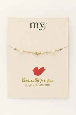 Bracelet Avec Coeurs Et Perles