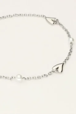 Bracelet Avec Coeurs Et Perles