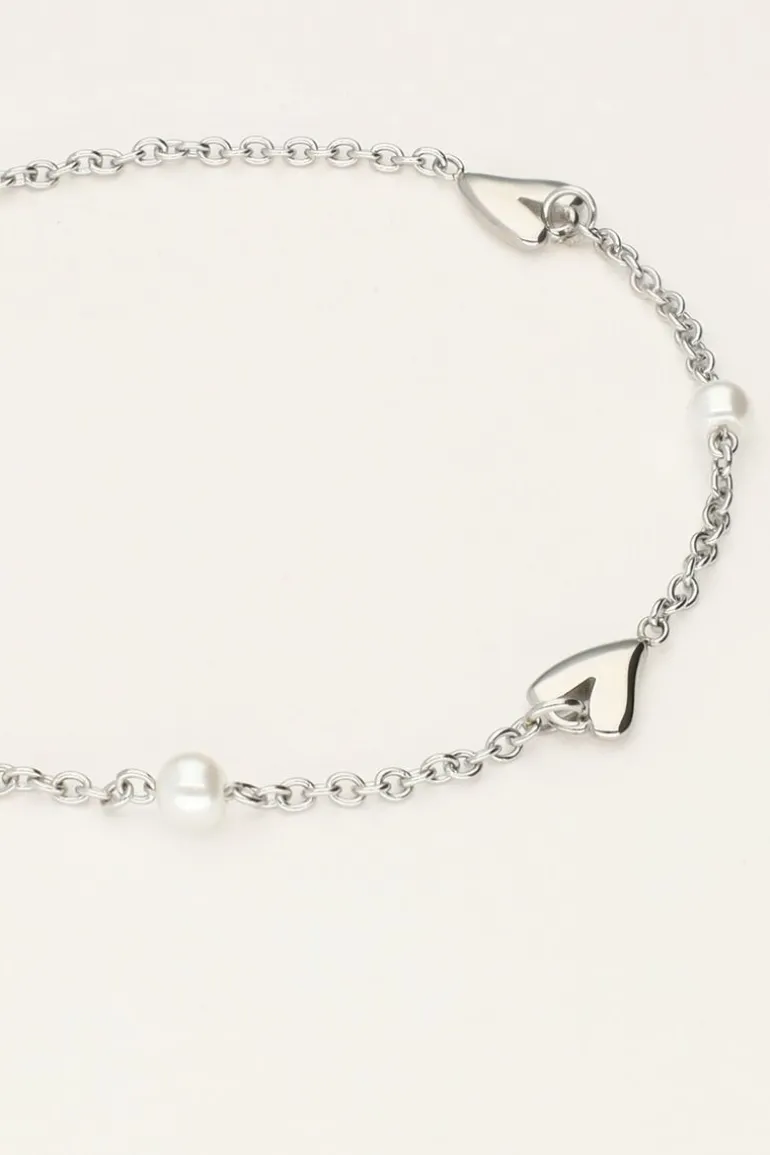 Bracelet Avec Coeurs Et Perles