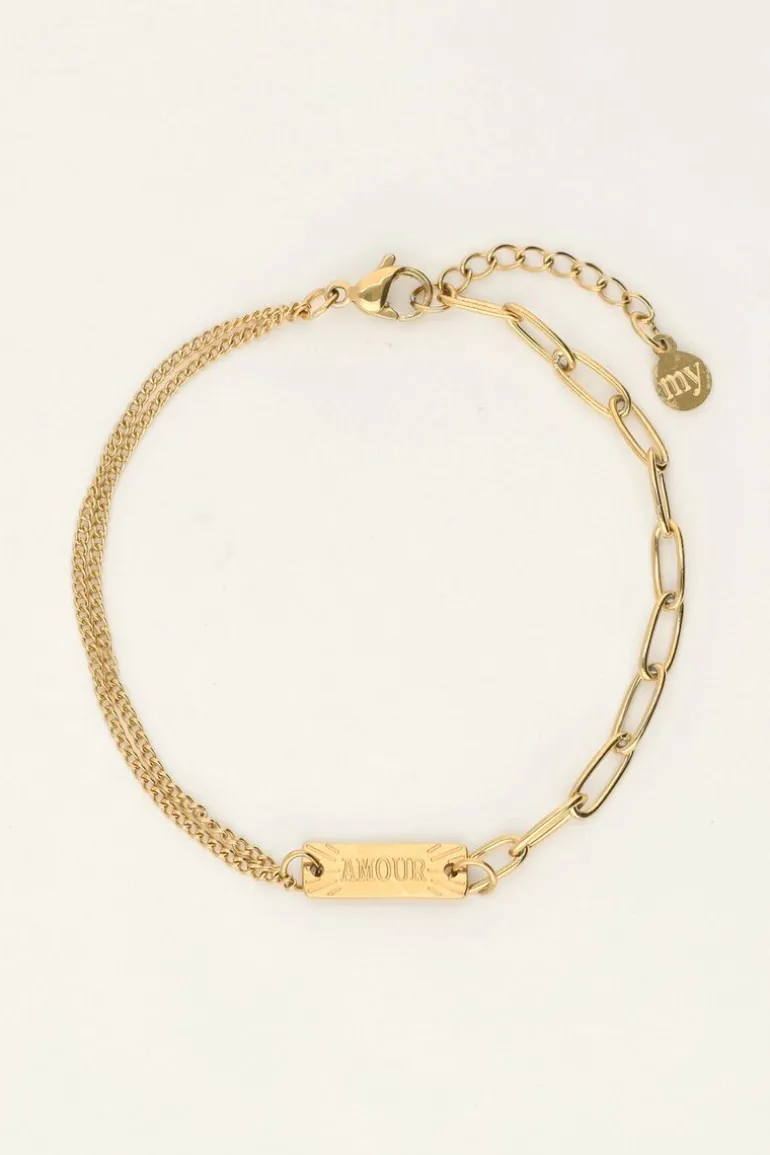 Bracelet Avec Différents Maillons Amour