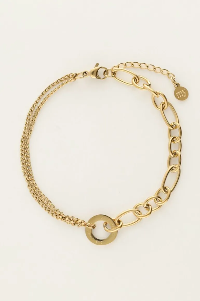 Bracelet Avec Différents Maillons ''Love''