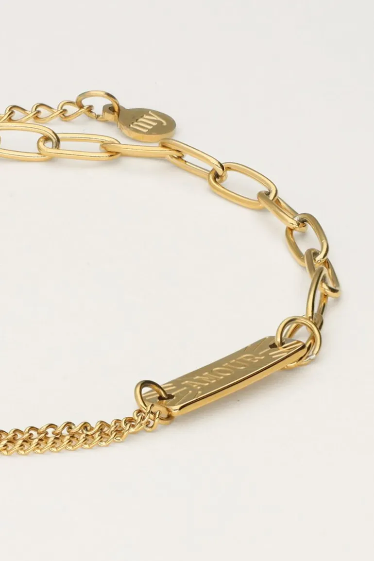 Bracelet Avec Différents Maillons Amour