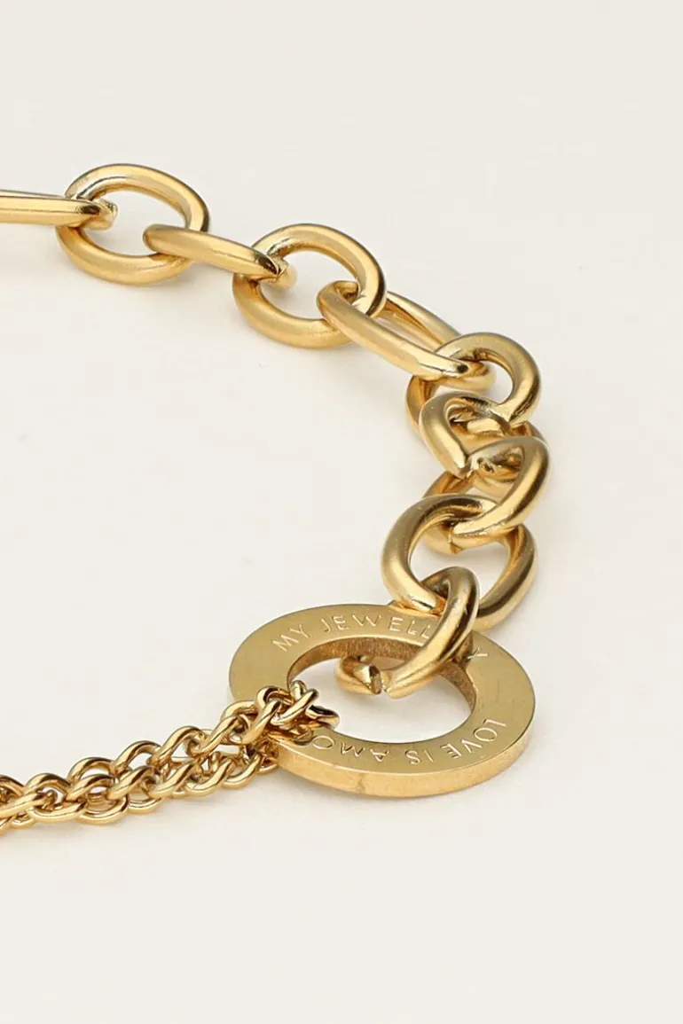 Bracelet Avec Différents Maillons ''Love''