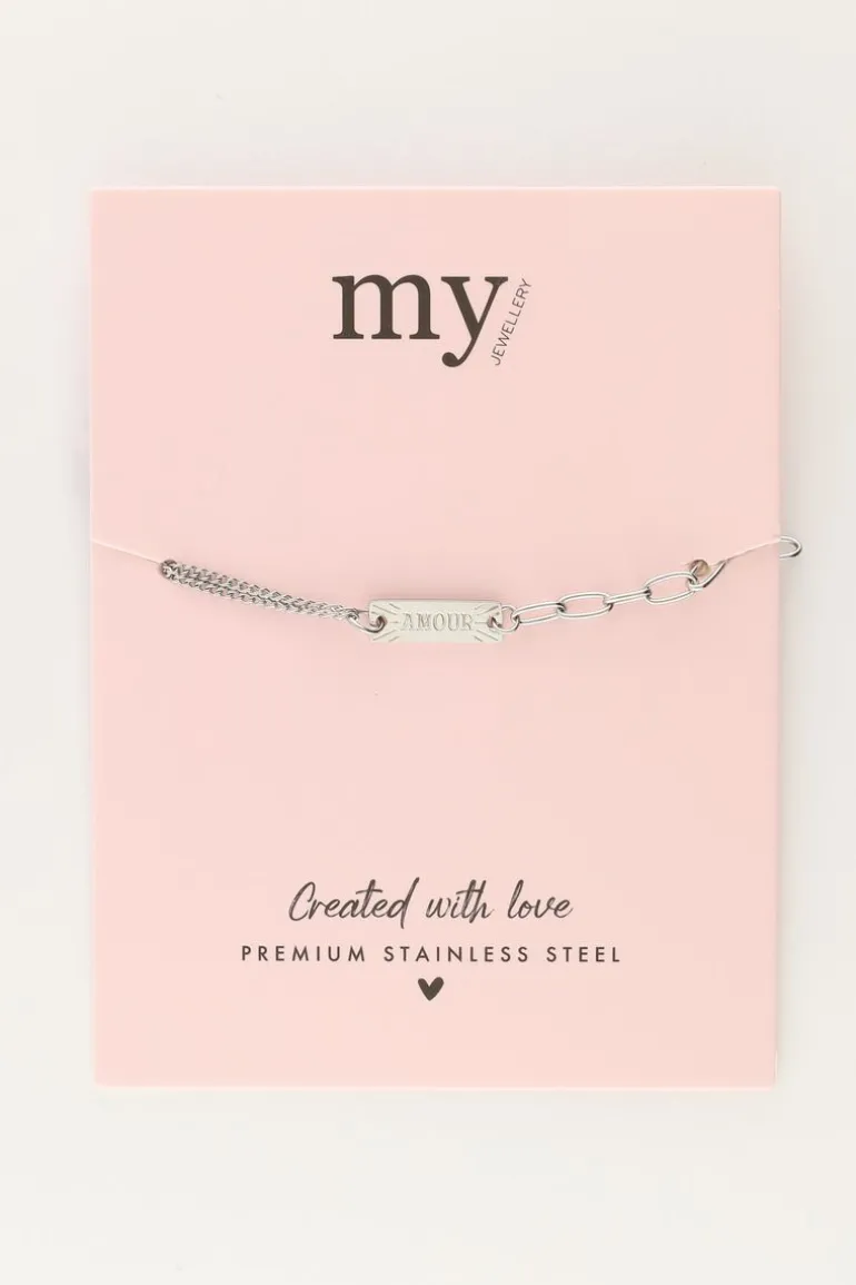 Bracelet Avec Différents Maillons Amour
