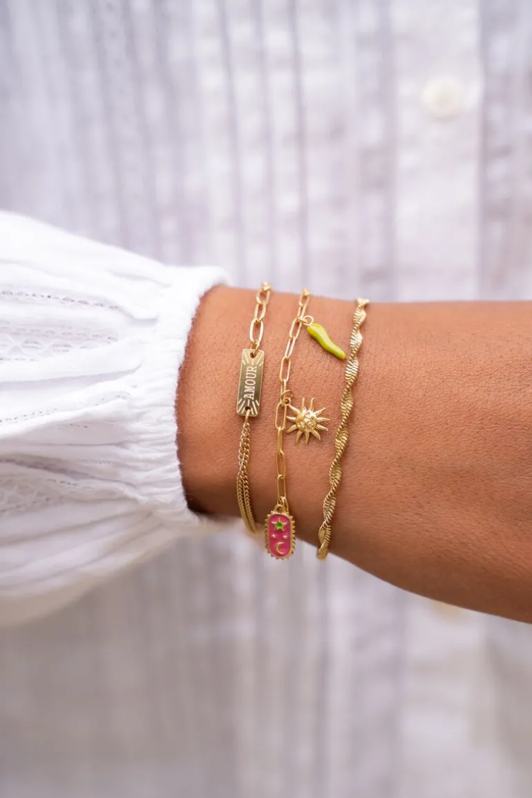 Bracelet Avec Différents Maillons Amour