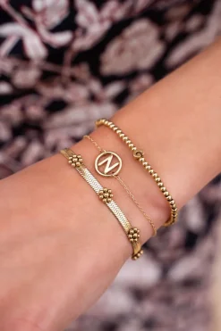 Bracelet Avec Médaillon Initiale