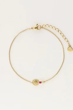 Bracelet Avec Pièce Et Strass