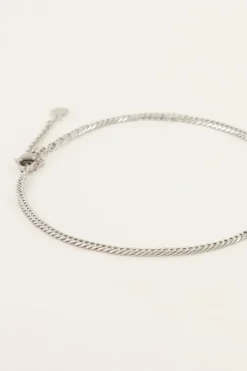 Bracelet De Cheville Souvenirs à Maille Plate