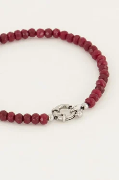 Bracelet De Perles Avec Fermoir Argenté