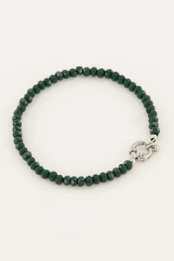 Bracelet De Perles Avec Fermoir Argenté