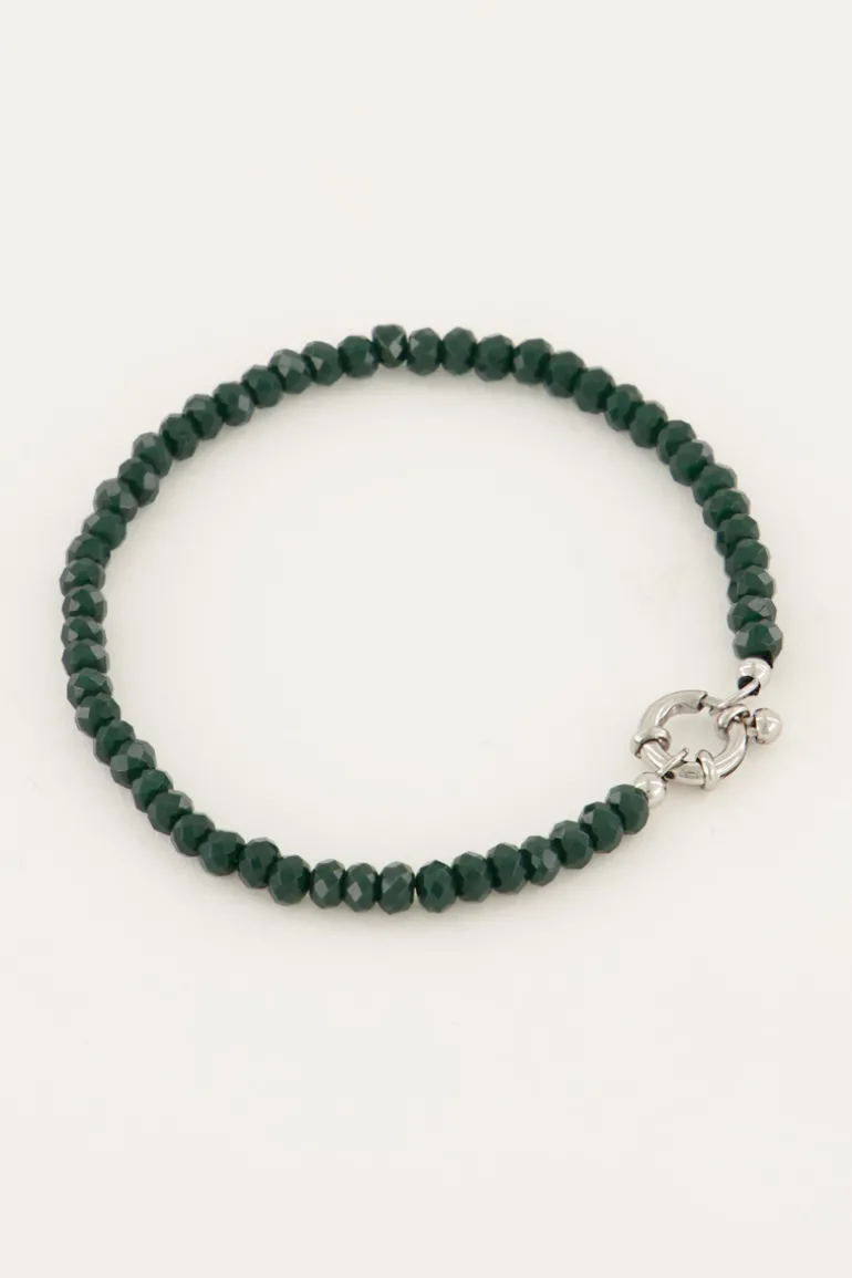 Bracelet De Perles Avec Fermoir Argenté
