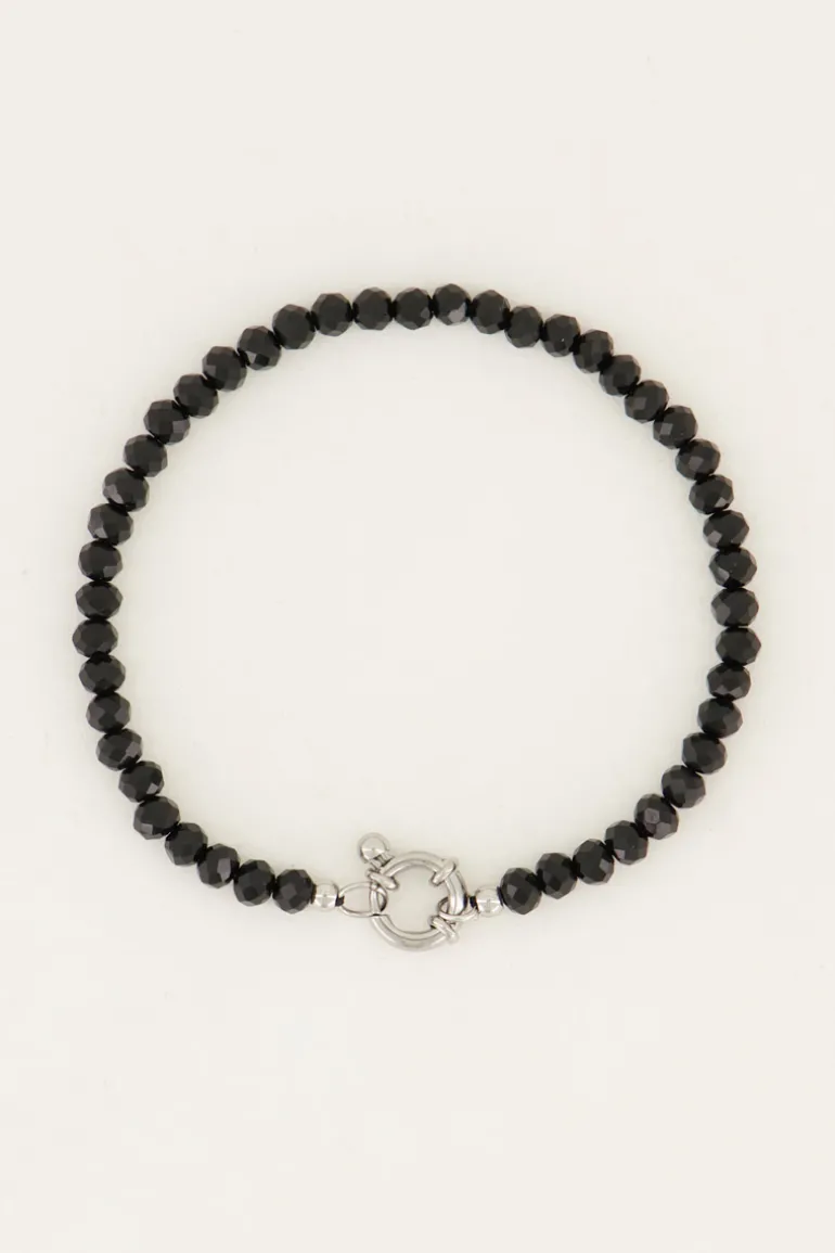 Bracelet De Perles Avec Fermoir Argenté