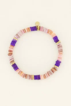 Bracelet De Perles Violettes